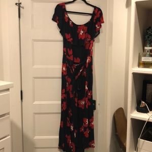 Tie Front convertible Maxi Dress